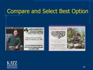 Compare and Select Best Option




                            29
 