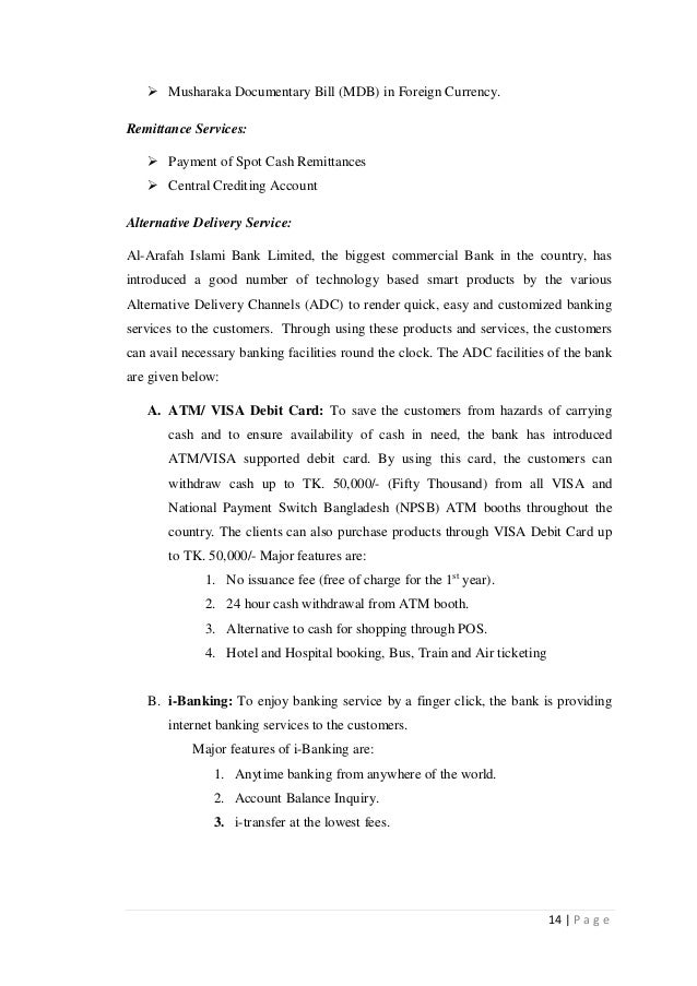 An Internship Report On Investment Management Analysis Of Al Arafah I