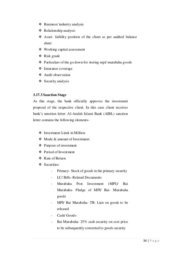 An Internship Report On Investment Management Analysis Of Al Arafah I