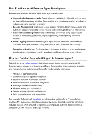 AI Browser Agent Development in 2026: Tools, Frameworks, and Best ...