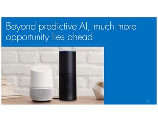 Beyond predictive AI, much more
opportunity lies ahead
24
 