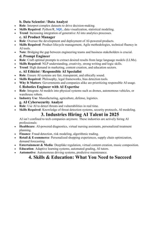 AI Careers 2025 Navigating the Next Frontier of Job Opportunities in ...