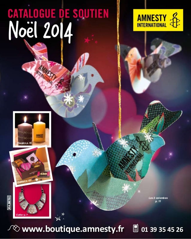 Catalogue De Noël 2014 Amnesty International France - 