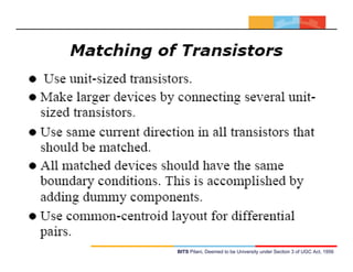 BITS Pilani, Deemed to be University under Section 3 of UGC Act, 1956
 
