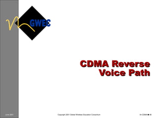 CDMA Reverse Voice Path 