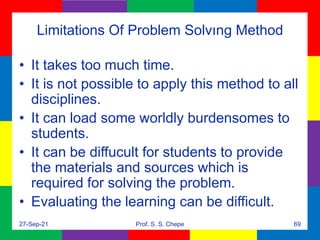 Problems And Limitations Teaching of Science- Methodologies and Models of Teaching Science. | PPTX