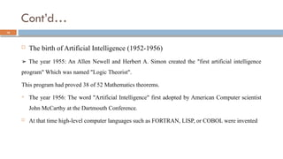 Ai First Programm AICH1.pptx Introduction to Artificial intelligence | PPTX