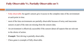 Observable System Examples AICH2.pptx introduction to AI Intelligent agent | PPTX