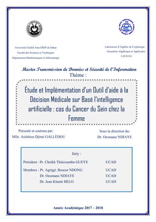 Université Cheikh Anta DIOP de Dakar
Faculté des Sciences et Techniques
Département Mathématiques et Informatique
Laborato...