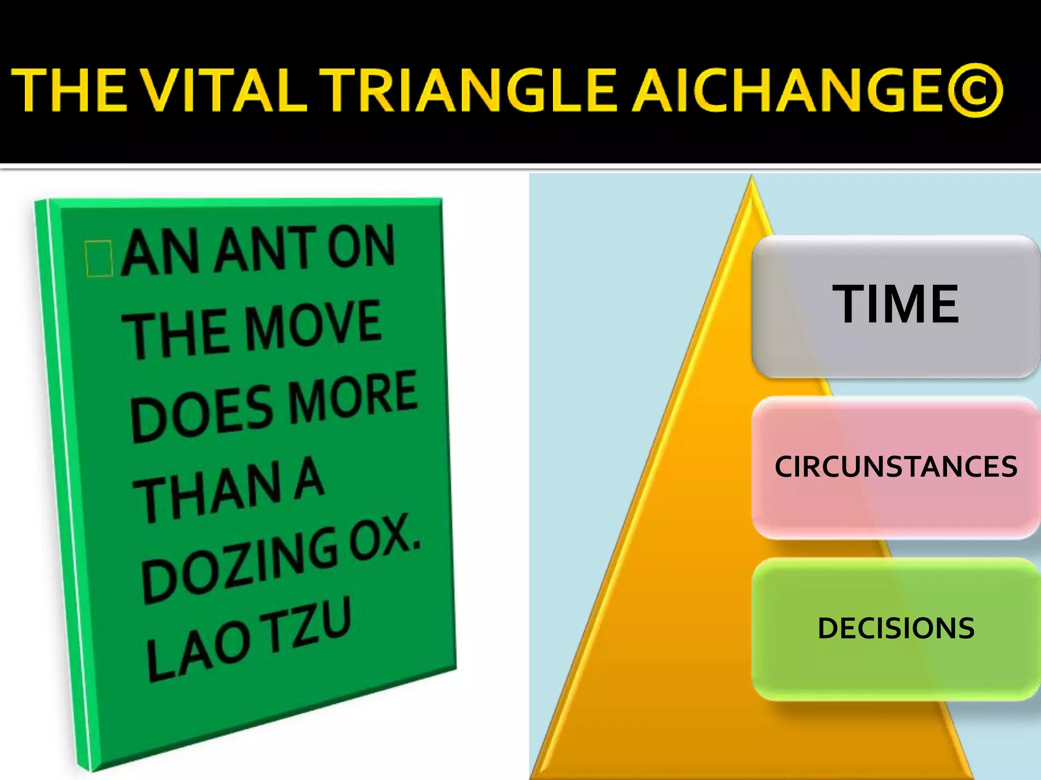 TIME 
CIRCUNSTANCES 
DECISIONS 
 