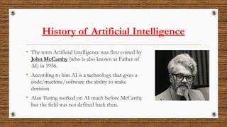 Introduction to Artificial Intelligence | PPTX
