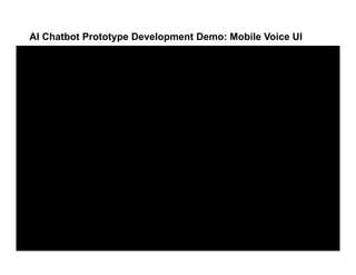 AI Chatbot Prototype Development Demo: Mobile Voice UI
 