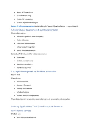 AI Chatbot Development Company Guide - From Conversational AI to ...
