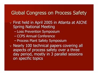 History of Process Safety in AIChE | PDF