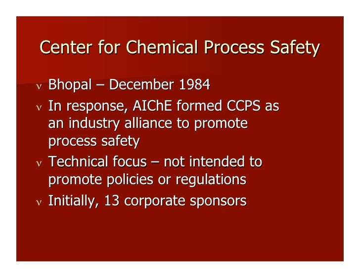 History Of Aiche’s Center For Chemical Process Safety – MKDOKR