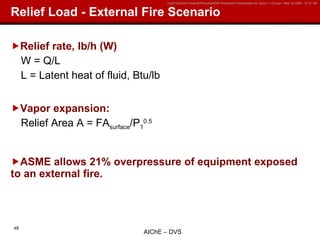 Ai Ch E Overpressure Protection Training | PPT