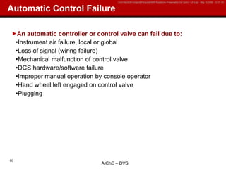Ai Ch E Overpressure Protection Training | PPT
