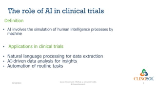 Predictive Analytics and AI: Unlocking Clinical Trial Insights | PDF