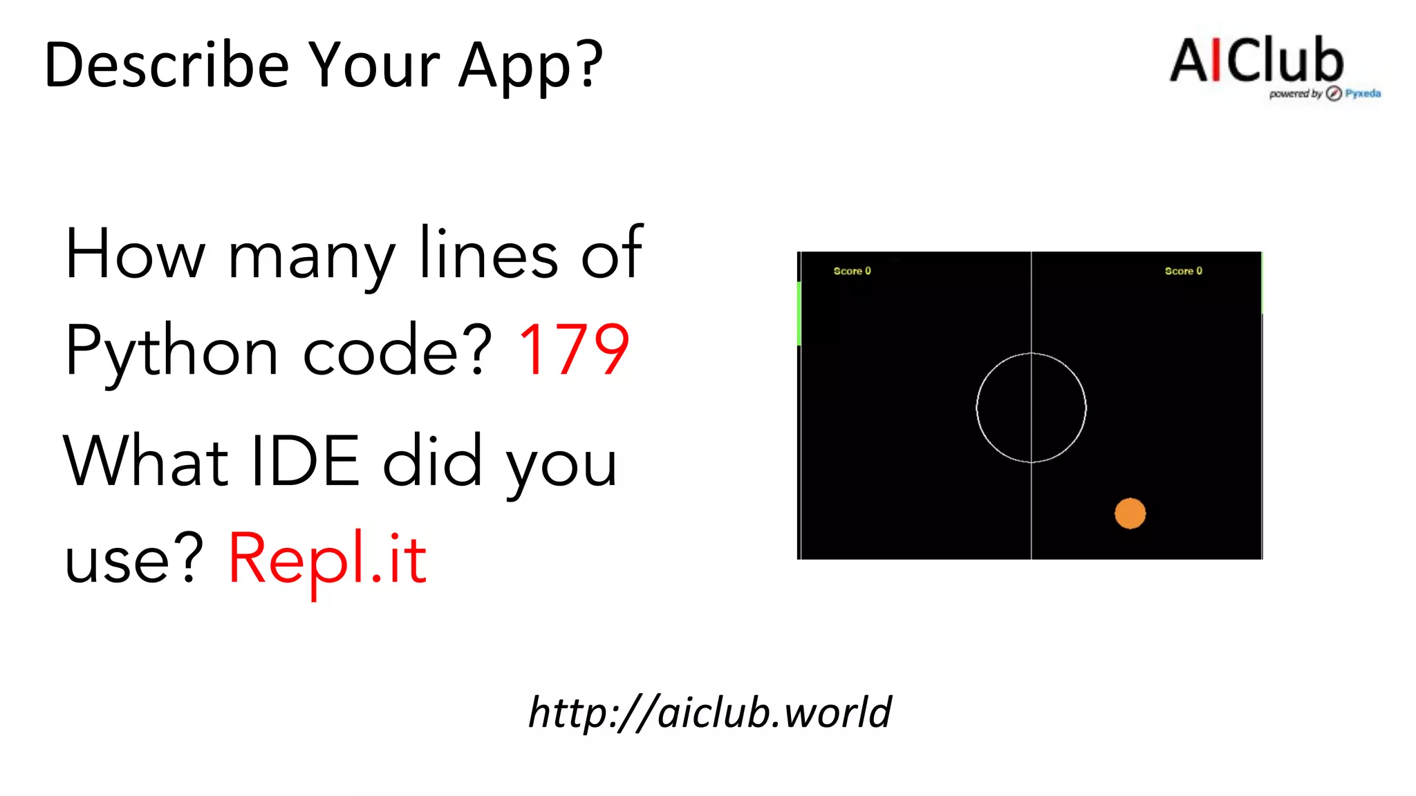 AIClub Python Pong | PPT
