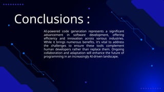 "AI Code Generation: Revolutionizing Software Development with ...