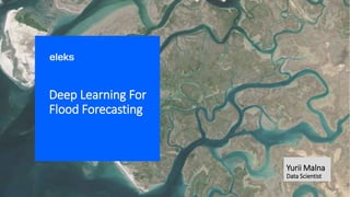 Deep Learning For
Flood Forecasting
Yurii Malna
Data Scientist
 