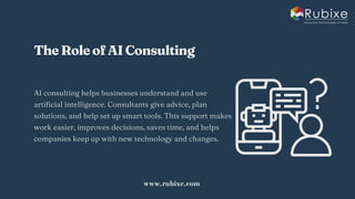 AI Consulting for Business Automation Efficiency | Rubixe | PDF