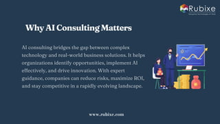 AI Consulting What It Means for Modern Business Strategy | RUBIXE | PDF
