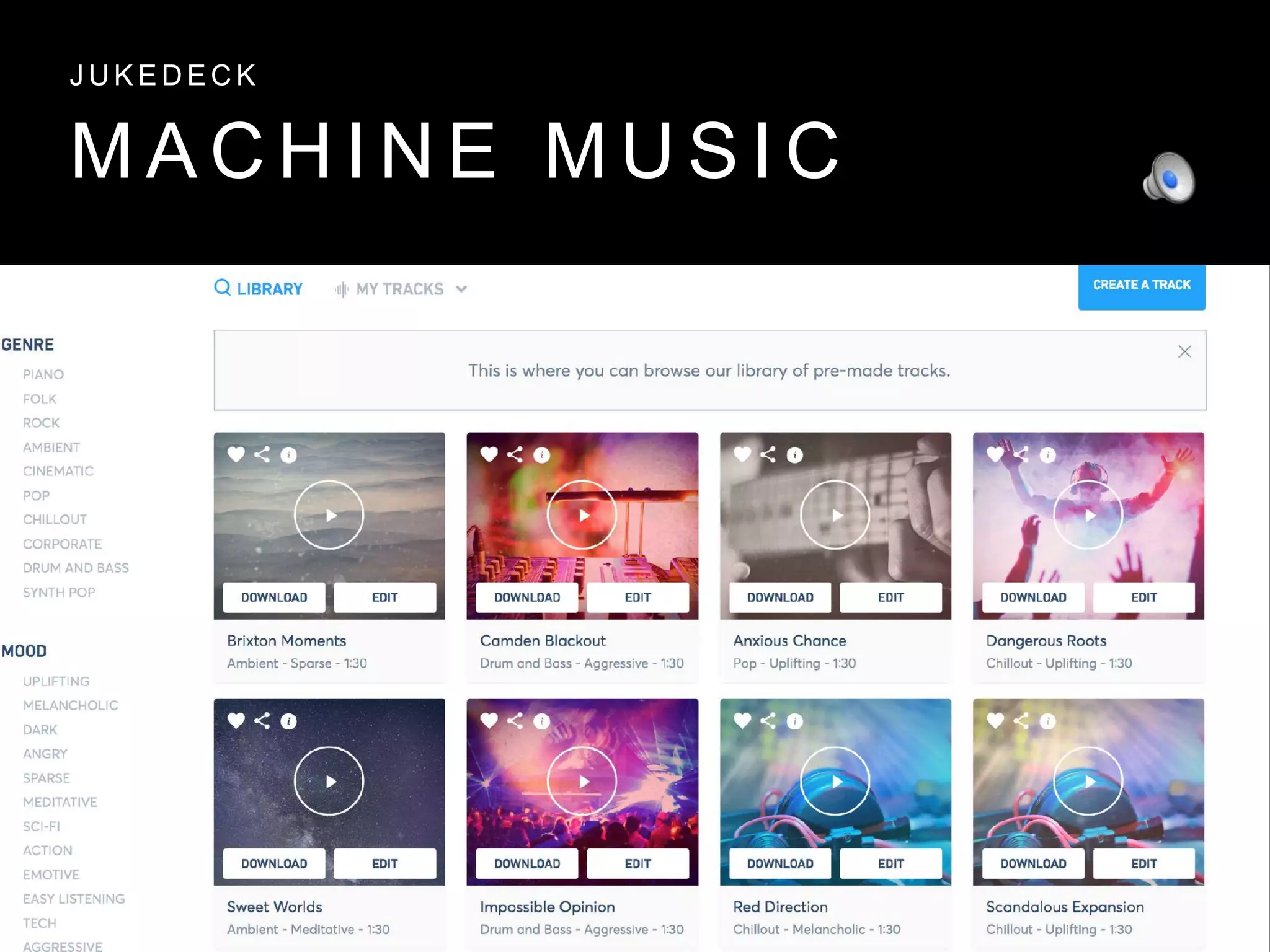 M A C H I N E M U S I C
J U K E D E C K
 