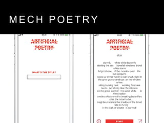 M E C H P O E T R Y
 