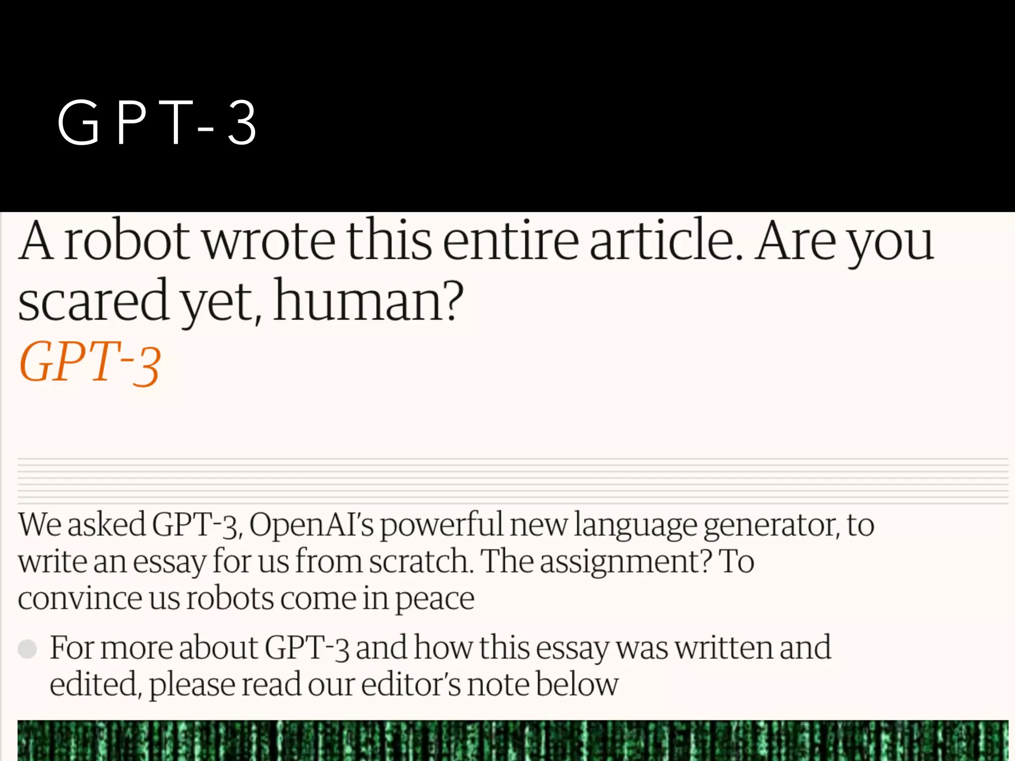 G P T- 3
 