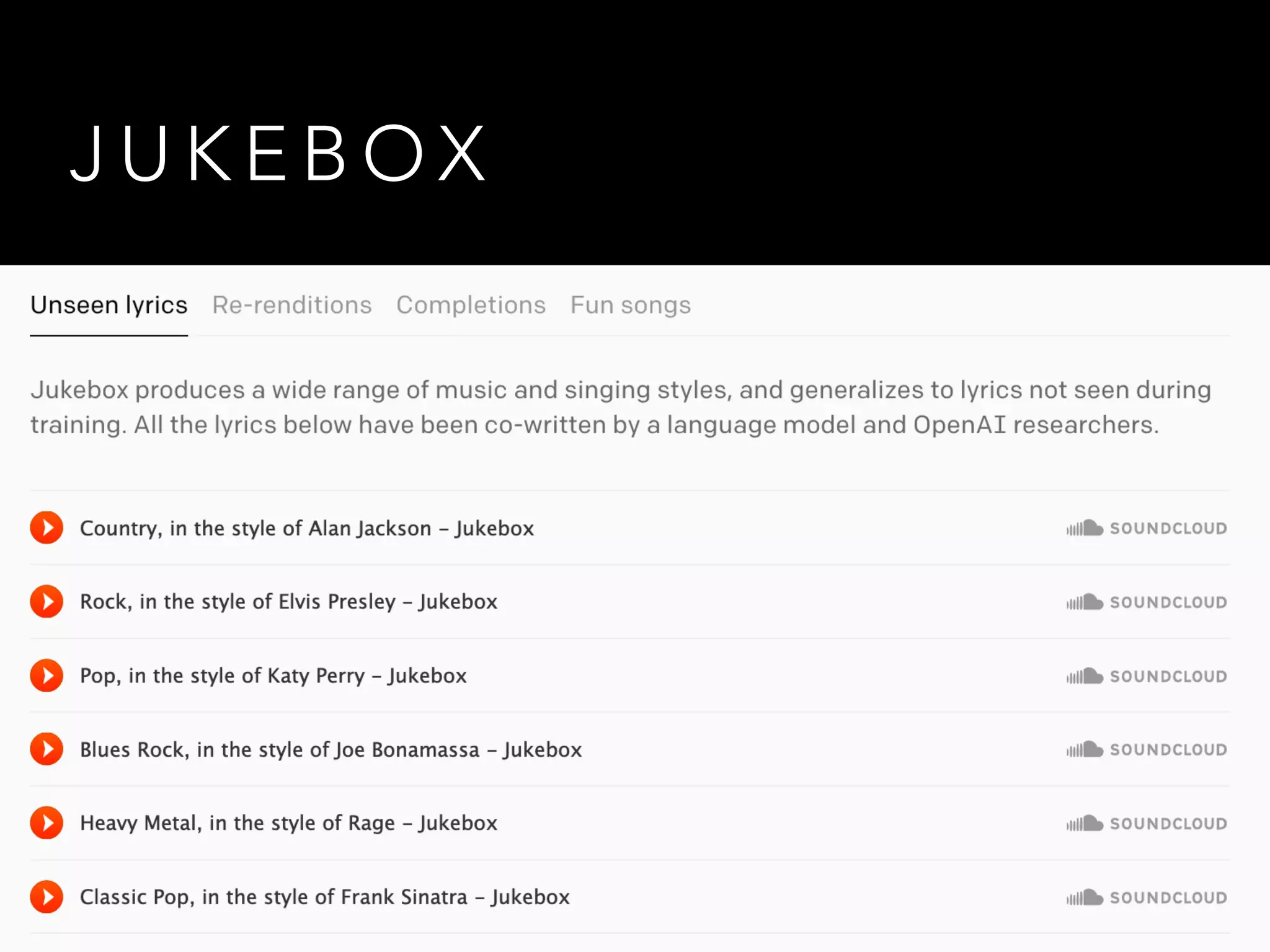 J U K E B O X
 