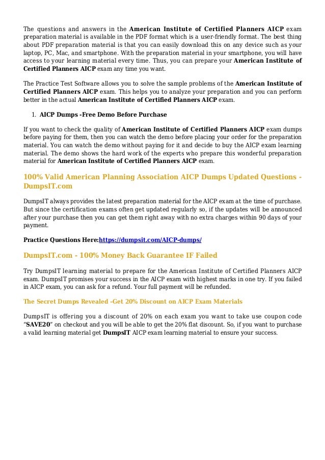 AICP Fragen&Antworten