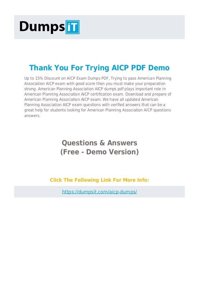 AICP Vorbereitungsfragen