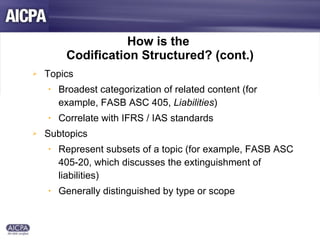 AICPA FASB Accounting Standards Presentation | PPT