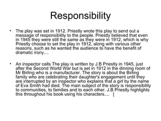 1912 Inpecter An Inspector Calls GCSE | PPT