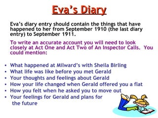 eva smith diary