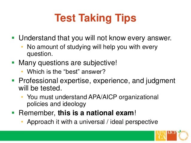 AICP Testantworten