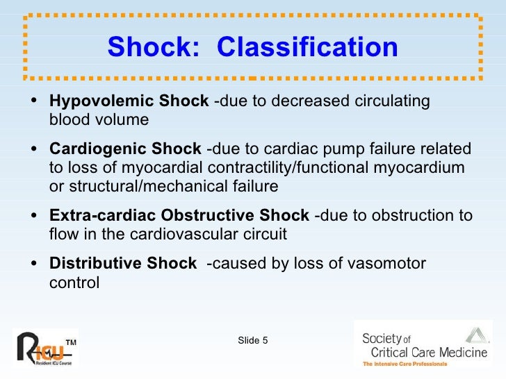 cardiogenic shock due to myocardial