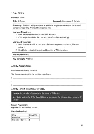 AI handbook cbse - basics of Artificial intelligence | PDF