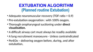 Extubation Das Algorithm Comprehensive Guidelines for Safe Extubation of At-Risk Airways in ...