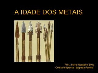 A IDADE DOS METAIS

Prof.: María Nogueira Sixto
Colexio Filipense “Sagrada Familia”

 