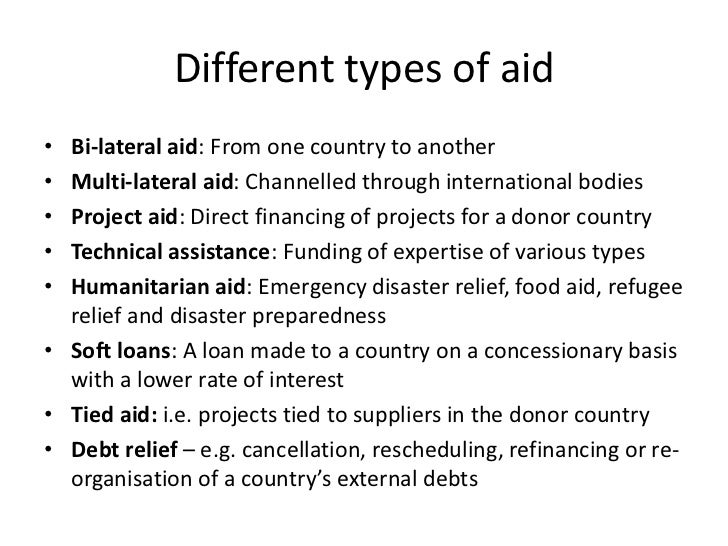 Aid and Economic Development