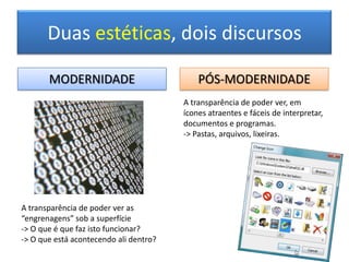 Opacidade, superfície, interface.