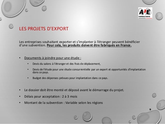 Aides Subventions 2018