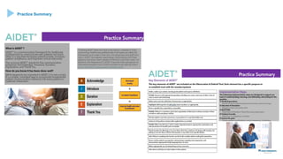 AIDET MODEL IN HEALTHCARE COMMUNICATION 2 | PPTX