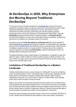 AI DevSecOps in 2026_ Why Enterprises Are Moving Beyond Traditional ...