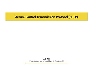 Stream Control Transmission Protocol (SCTP) - Introduction | PDF