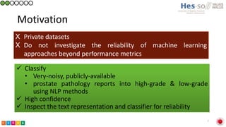 Classification of prostate cancer pathology reports using natural language processing