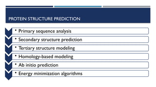 AI DRIVEN DRUG DISCOVERY and structure prediction | PPTX