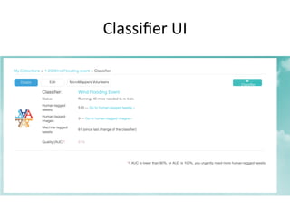 Classiﬁer	UI	
 